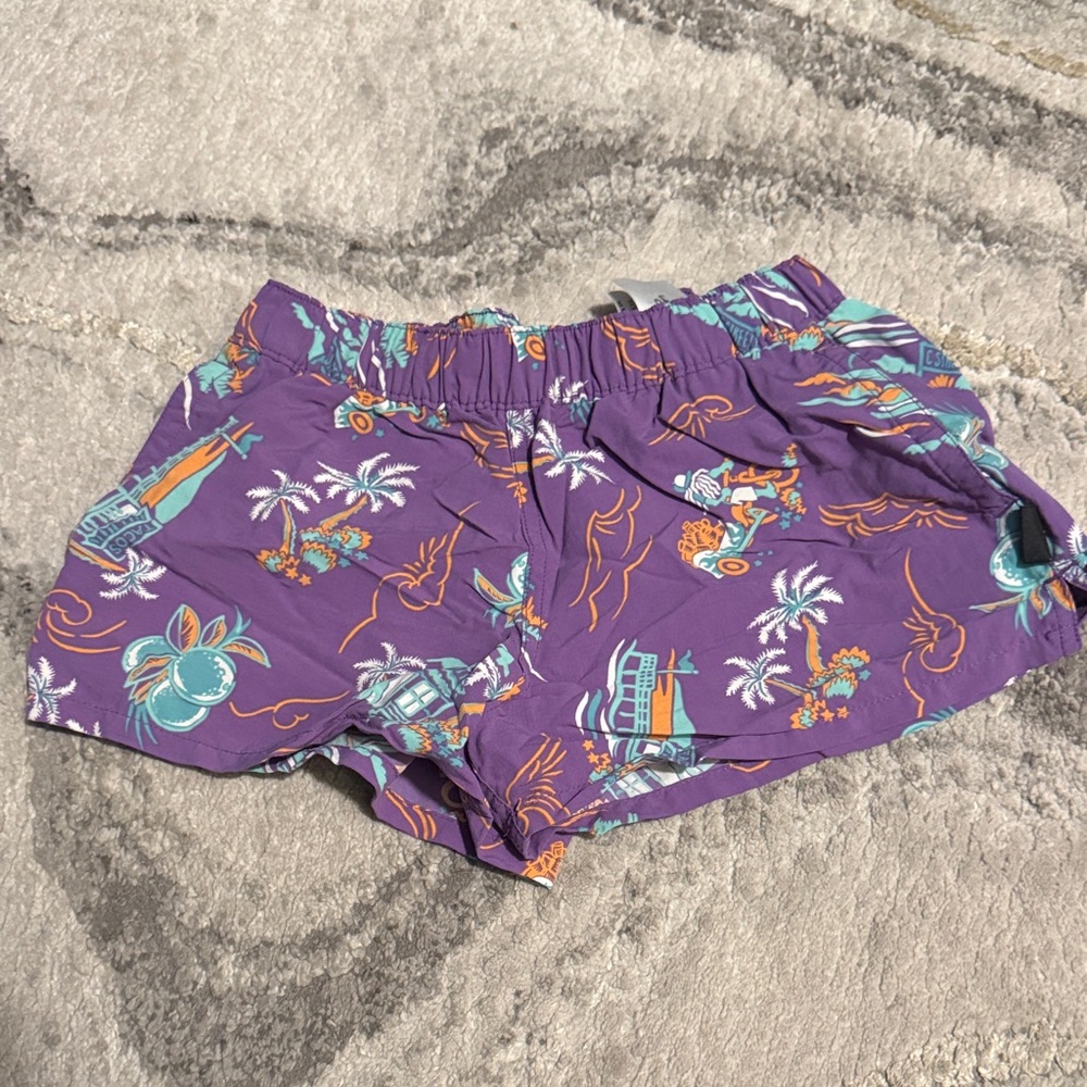 Patagonia Purple Tropical Print Short